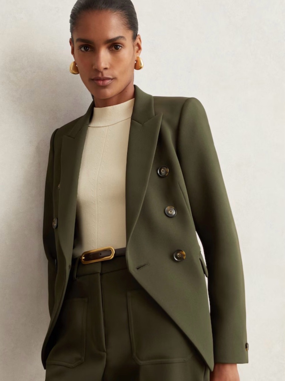 Reiss Blazer Dark Olive Priya style